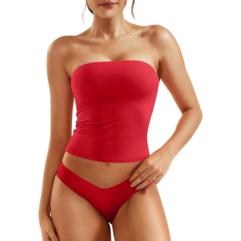 Women Long Tube Top Cotton Spandex Slim Fit Summer Club Crop